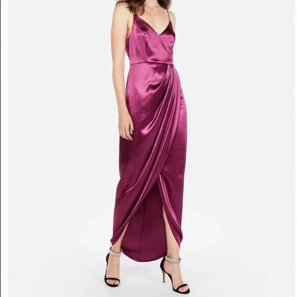 express pink satin dress Express | Dresses | Nwt Satin Cocktail Dress